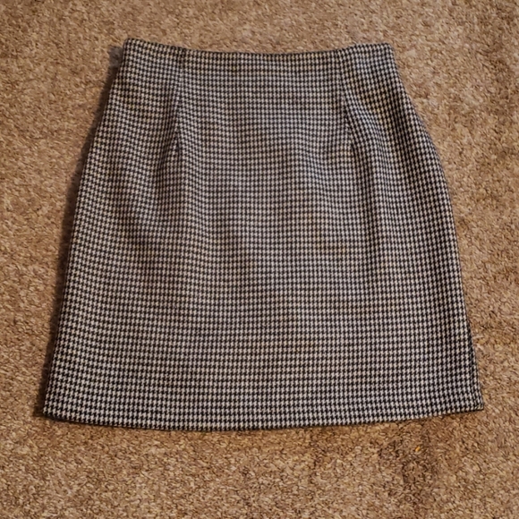 Vintage Houndstooth wool skirt - Picture 1 of 5
